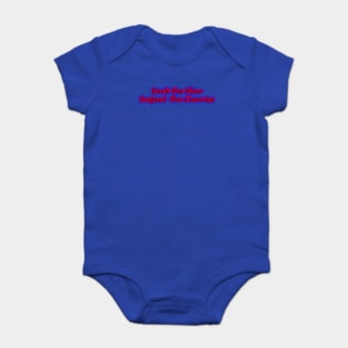 Back The Blue Respect The Cherries Baby Bodysuit